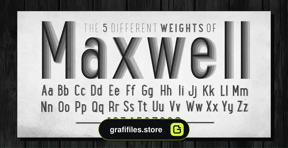 فونت انگلیسی Maxwell Sans Small Caps Book