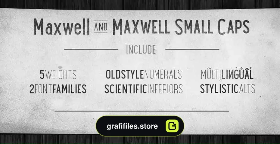 فونت انگلیسی Maxwell Sans Small Caps Book