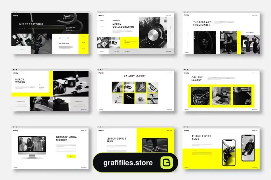 دانلود قالب پاورپوینت کسب و کار Mercy – Business PowerPoint Template - 10 قالب پاورپوینت کسب و کار Mercy - 9