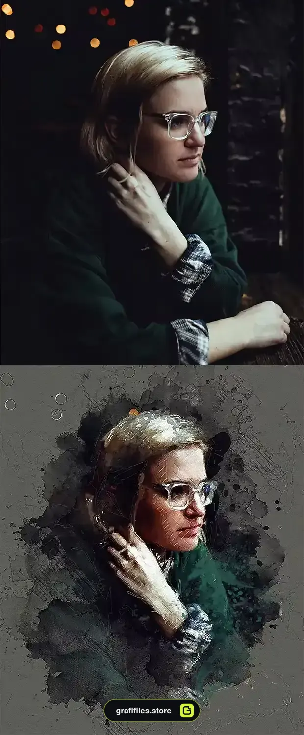 اکشن فتوشاپ Mixed Media Photoshop Action - 1