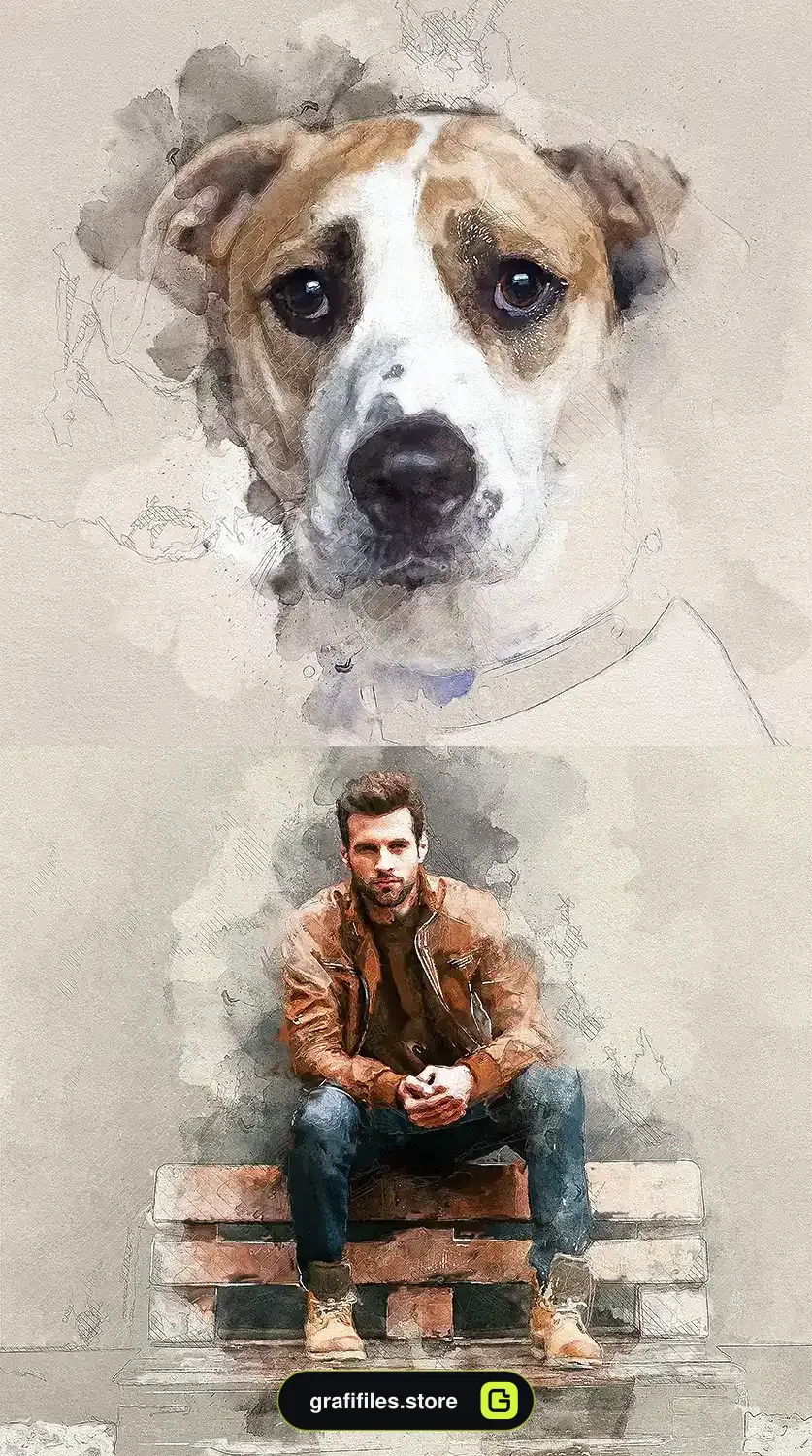 اکشن فتوشاپ Mixed Media Photoshop Action - 11