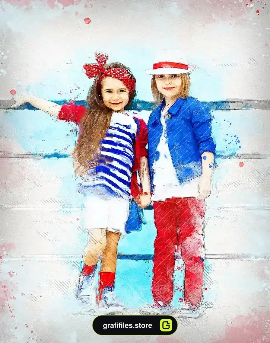اکشن فتوشاپ Mixed Media Photoshop Action - 13