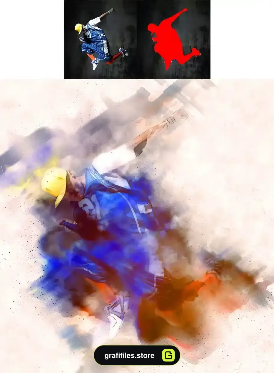 دانلود اکشن فتوشاپ افکت هنر مدرن Modern Art 4 Photoshop Action - 10 اکشن فتوشاپ افکت هنر مدرن - 9