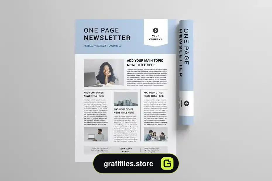 قالب ایندیزاین روزنامه Newsletter | MS Word & Indesign - 3