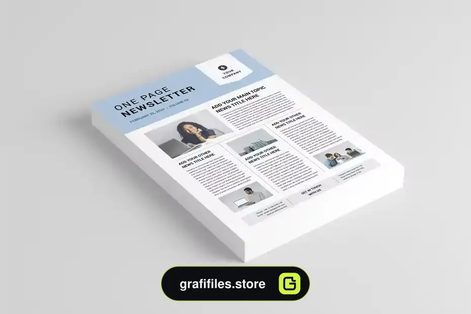 قالب ایندیزاین روزنامه Newsletter | MS Word & Indesign - 5