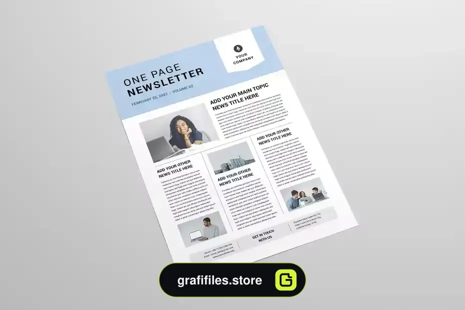 قالب ایندیزاین روزنامه Newsletter | MS Word & Indesign - 7