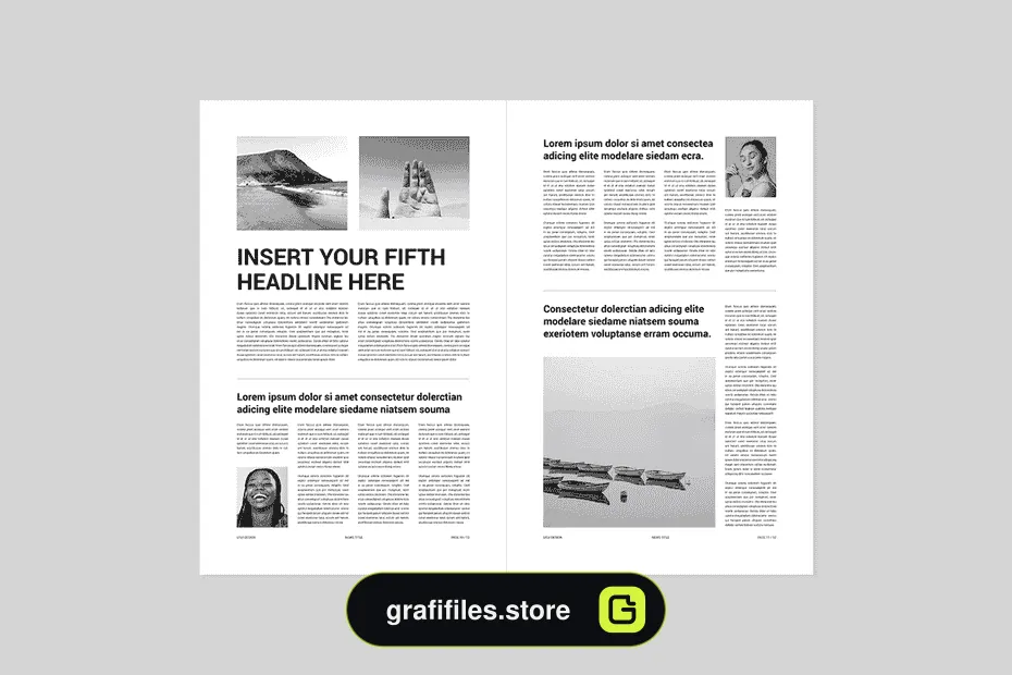 دانلود قالب آماده ورد روزنامه Newspaper | MS Word & Indesign - 8 قالب آماده ورد روزنامه Newspaper - 7