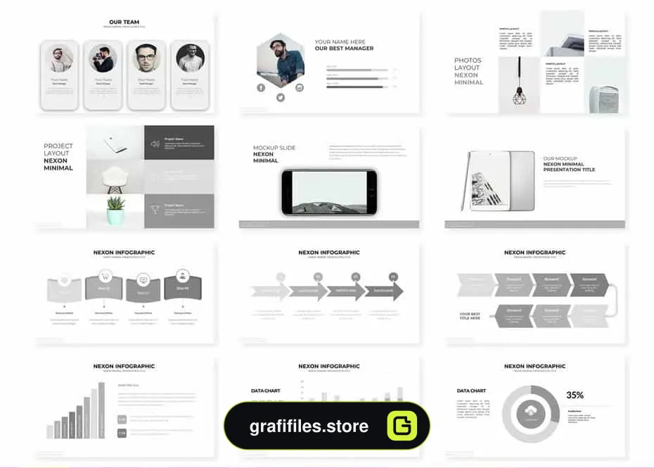 قالب پاورپوینت Nexon - Powerpoint Template
