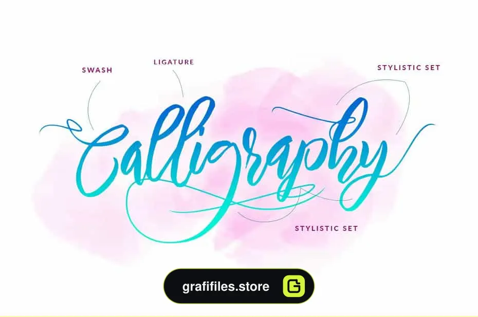 فونت انگلیسی Nirmana Brush Font Wedding