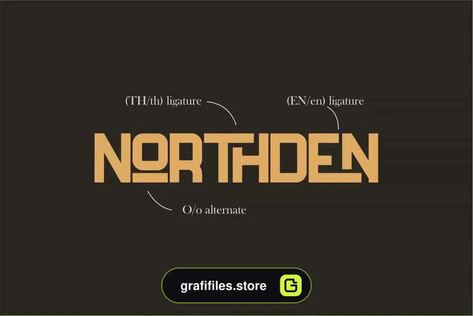 فونت انگلیسی Northden