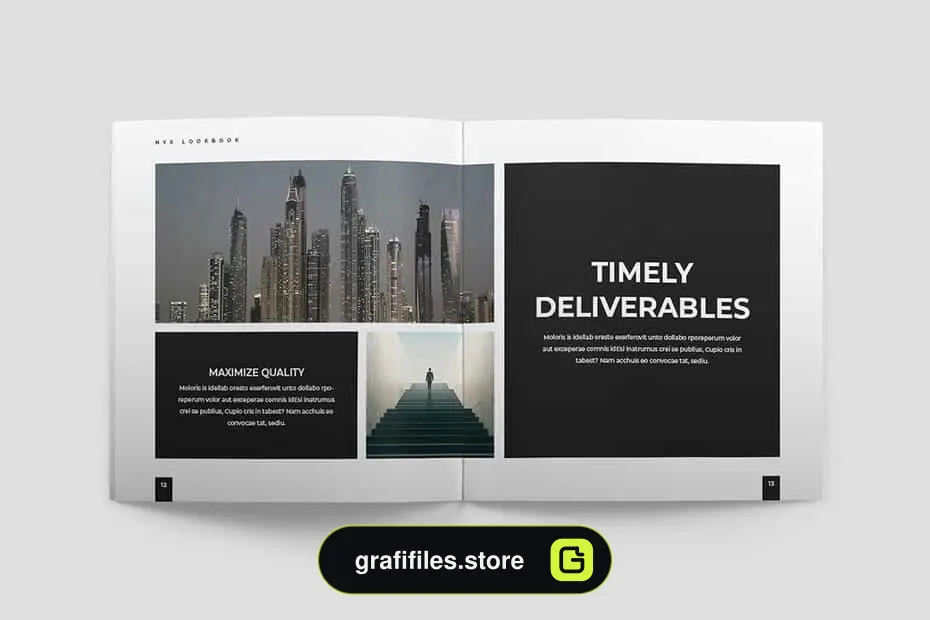 قالب ایندیزاین لوک بوک Nyx Lookbook Template