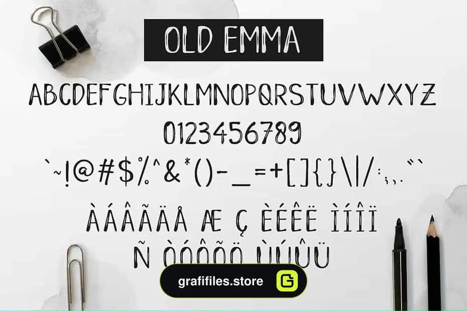 فونت انگلیسی Old Emma
