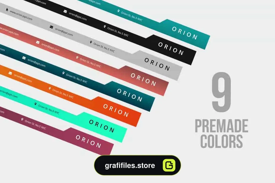 قالب پاورپوینت و کینوت Orion Presentation Template