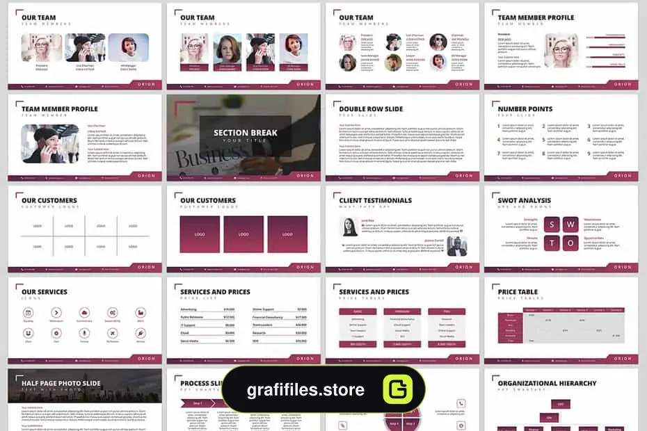 قالب پاورپوینت و کینوت Orion Presentation Template