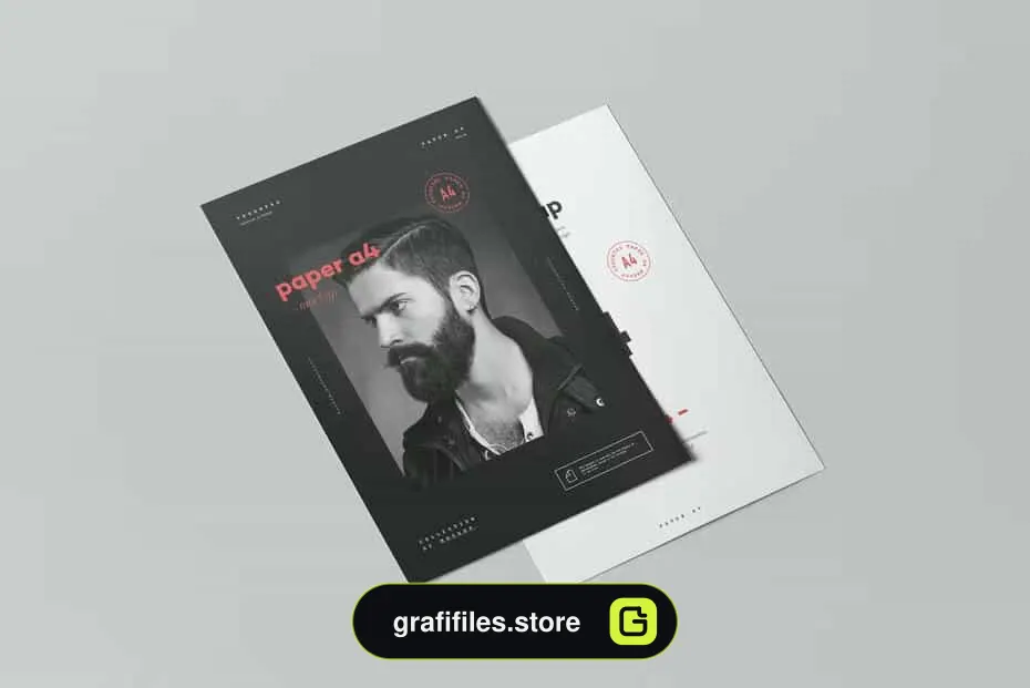 موکاپ کاغذ Paper A4 Mock-up