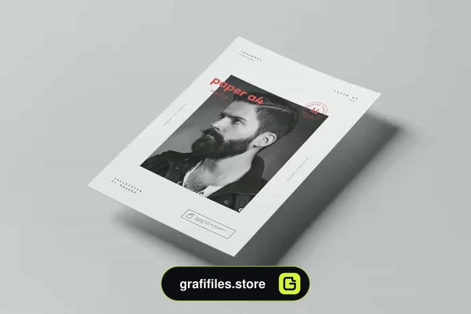 موکاپ کاغذ Paper A4 Mock-up