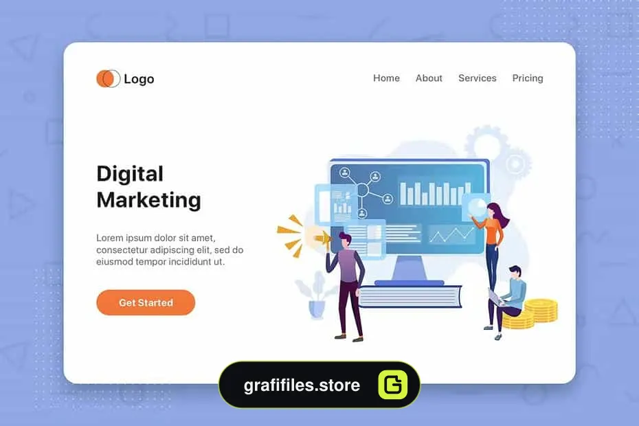 دانلود طرح وکتور لندینگ پیج Website Illustrations Set Part 7 - 4 طرح وکتور لندینگ پیج Website Illustrations Set Part 7 - 3