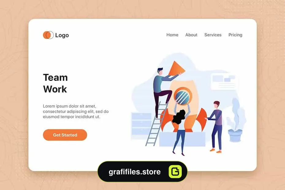 دانلود طرح وکتور لندینگ پیج Website Illustrations Set Part 7 - 10 طرح وکتور لندینگ پیج Website Illustrations Set Part 7 - 9