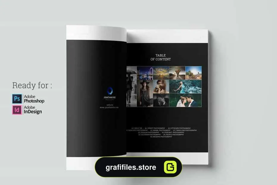 قالب ایندیزاین آلبوم عکس Photo Album Template