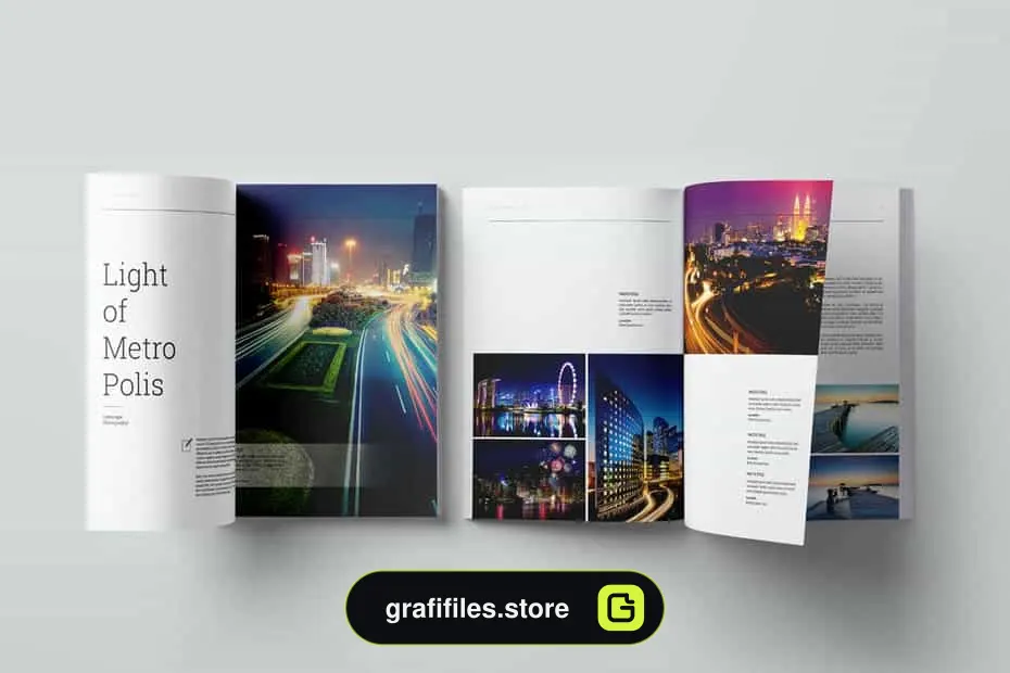 قالب ایندیزاین آلبوم عکس Photo Album Template