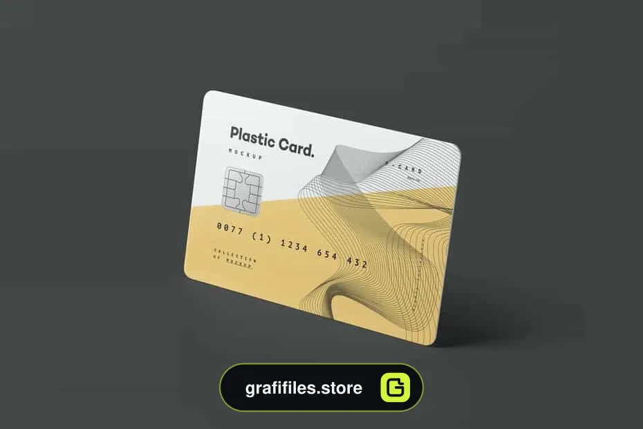 موکاپ کارت پلاستیکی Plastic Card Mock-up 2