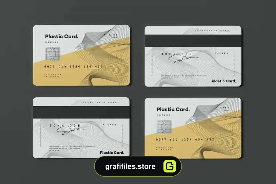 موکاپ کارت پلاستیکی Plastic Card Mock-up 2