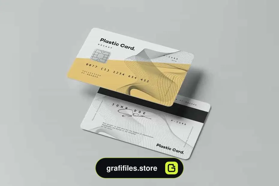 موکاپ کارت پلاستیکی Plastic Card Mock-up 2