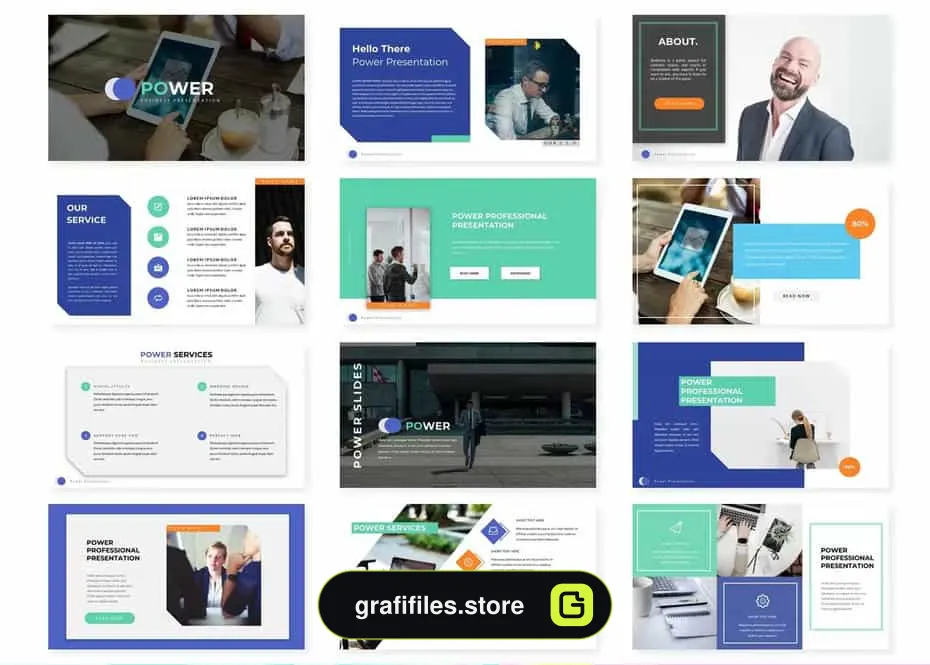 قالب پاورپوینت Power - Powerpoint Template - 2