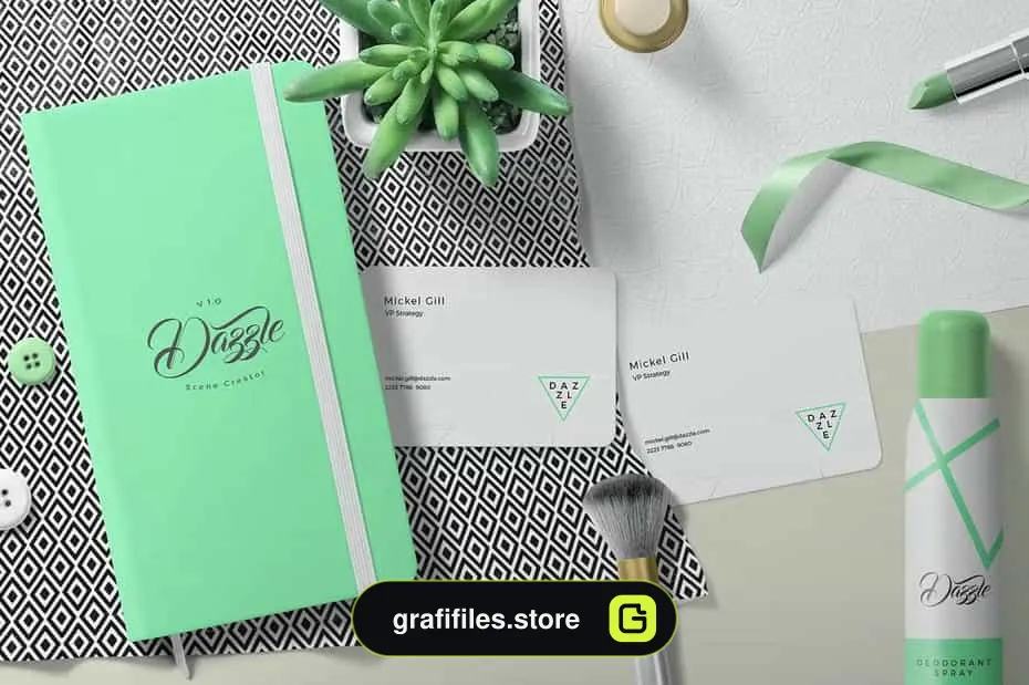 موکاپ ست اداری Premium Stationery Mockup Scenes