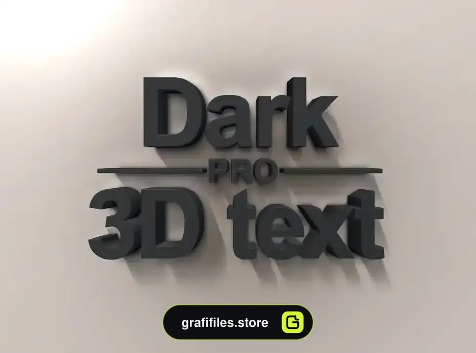 افکت متن سه بعدی Pro 3D Text Mockups - 11
