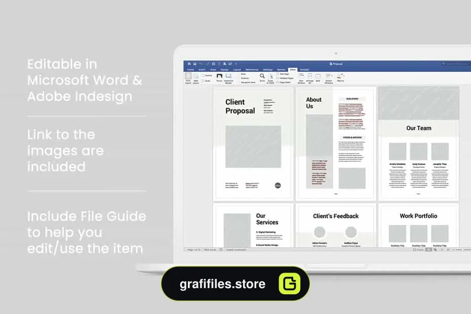دانلود قالب آماده ورد پروپوزال Proposal | MS Word & Indesign - 3 قالب آماده ورد پروپوزال Proposal | MS Word & Indesign