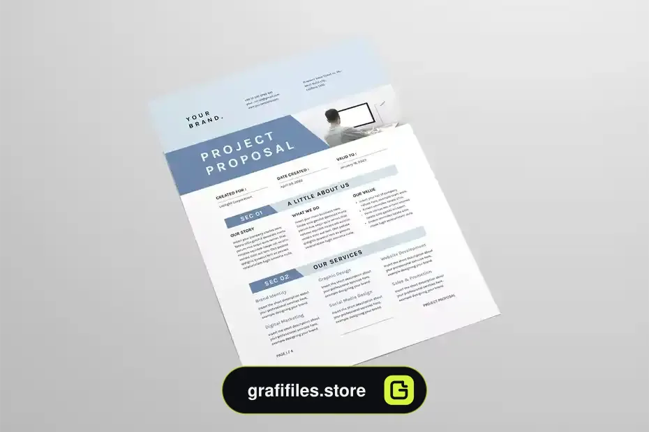 قالب ایندیزاین پروپوزال Proposal | MS Word & Indesign 6 - 11