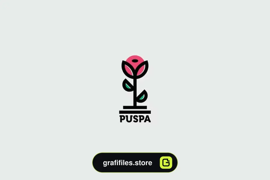 وکتور لوگو Puspa Logo Template