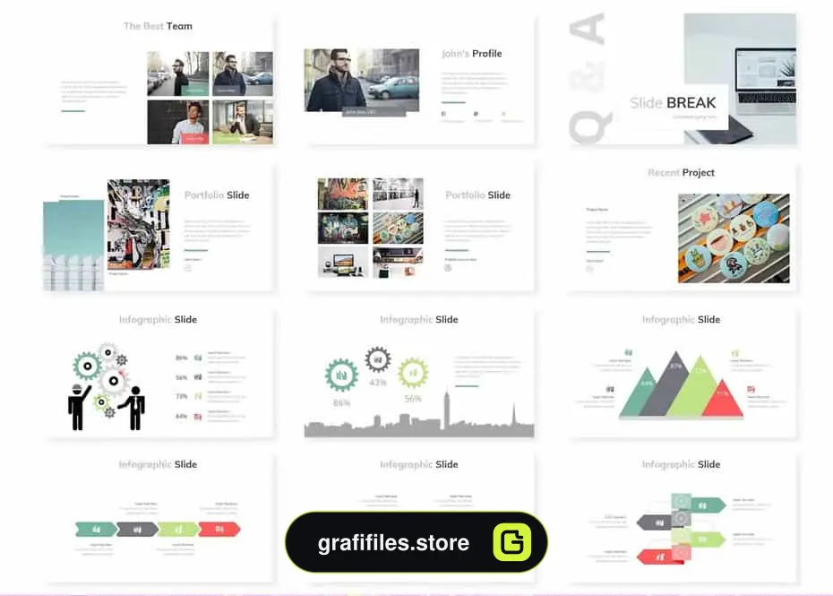 قالب پاورپوینت Qubica - Powerpoint Template