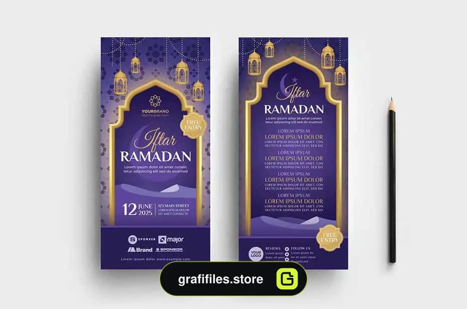 طرح لایه باز بروشور رمضان