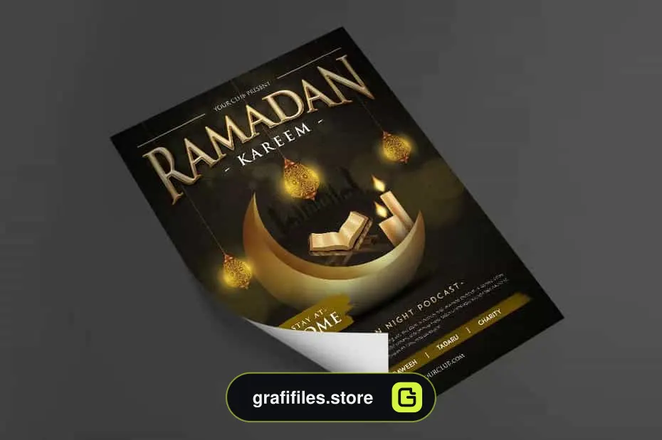 دانلود طرح لایه باز تراکت رمضان Ramadan Kareem Flyer - 1 طرح لایه باز تراکت رمضان Ramadan Kareem Flyer