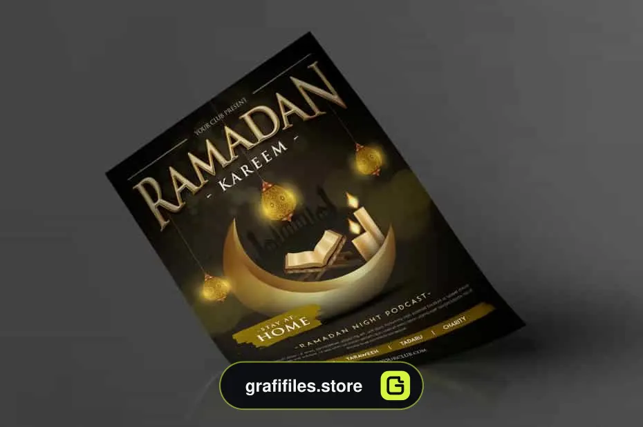 دانلود طرح لایه باز تراکت رمضان Ramadan Kareem Flyer - 5 طرح لایه باز تراکت رمضان Ramadan Kareem Flyer - 4