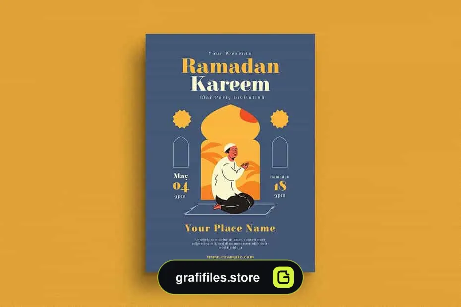 فایل لایه باز تراکت رمضان