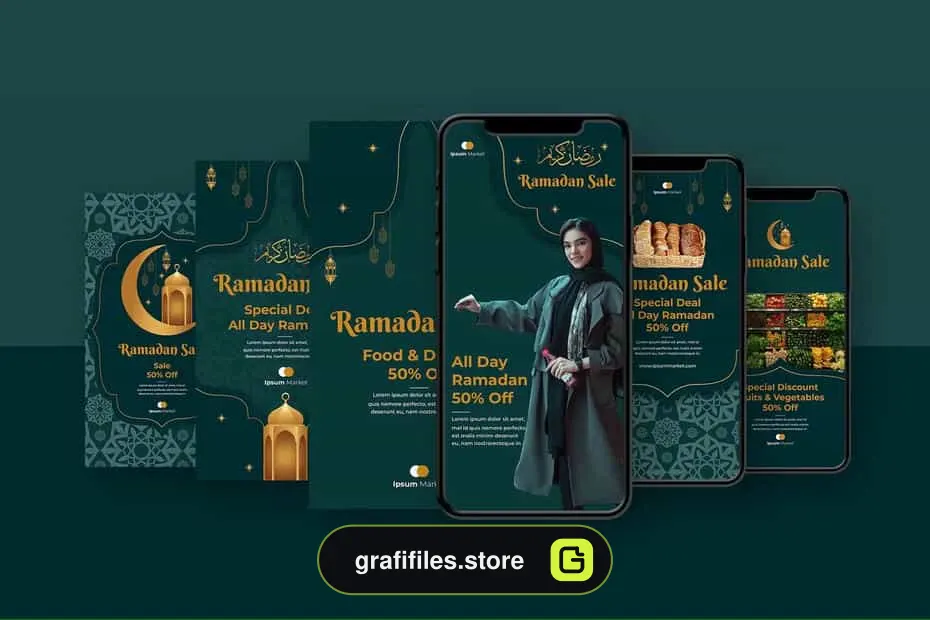 طرح لایه باز پست اینستاگرام فروش رمضان - 5