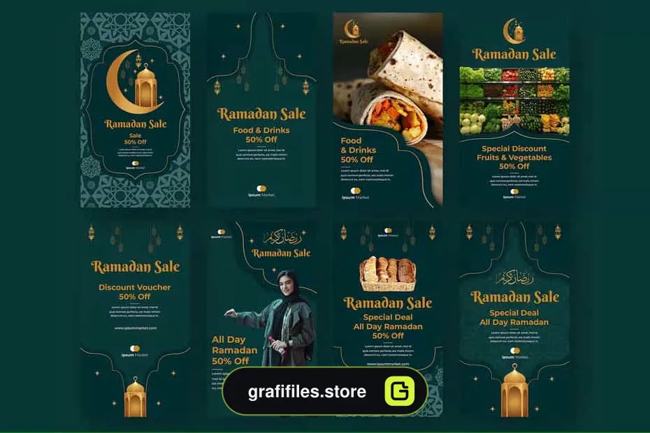طرح لایه باز پست اینستاگرام فروش رمضان - 7