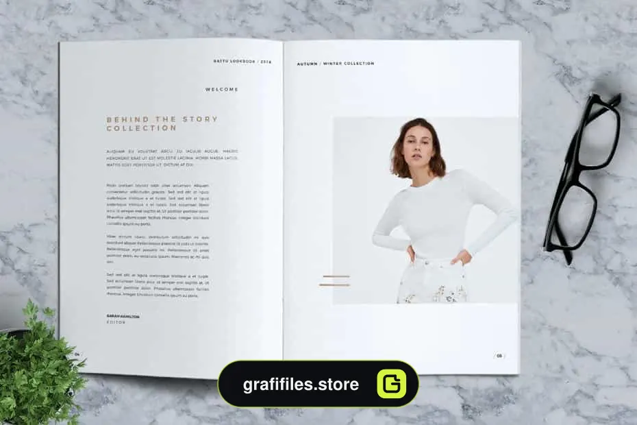 قالب ایندیزاین کاتالوگ RATTU - Lookbook Brochure Catalogue
