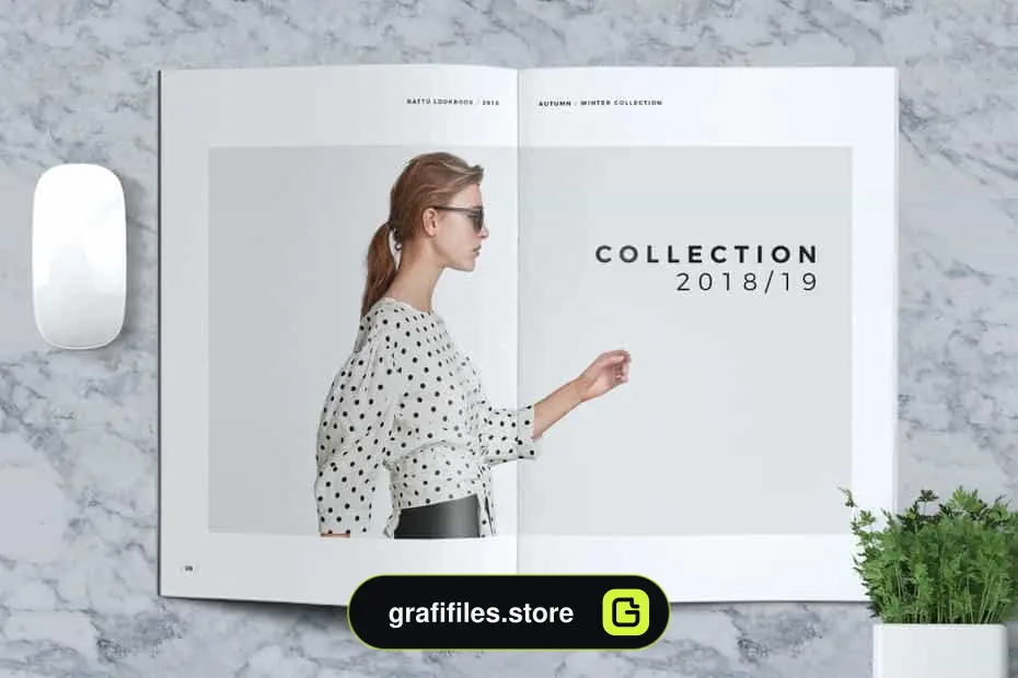 قالب ایندیزاین کاتالوگ RATTU - Lookbook Brochure Catalogue