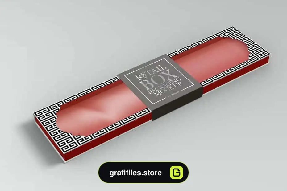 موکاپ جعبه تاشو مستطیل