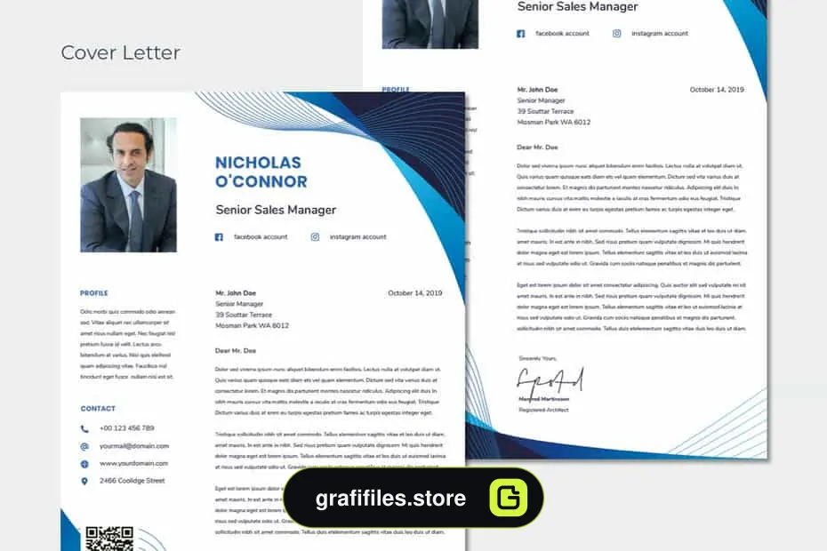 دانلود قالب آماده ورد رزومه تجاری Professional Business Clean Resume CV - 1 قالب آماده ورد رزومه تجاری Resume Word