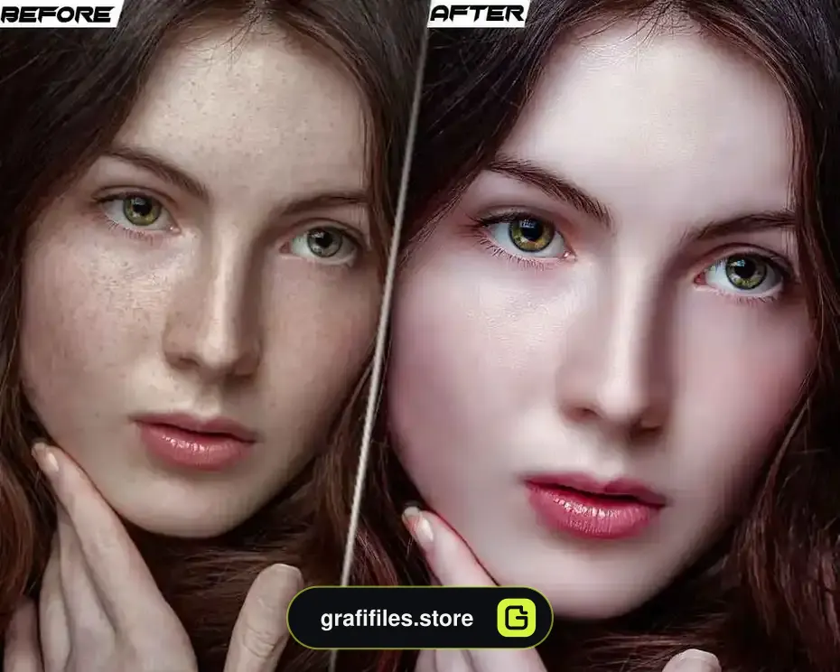 اکشن فتوشاپ رتوش عکس Retouching Photoshop Action - 5