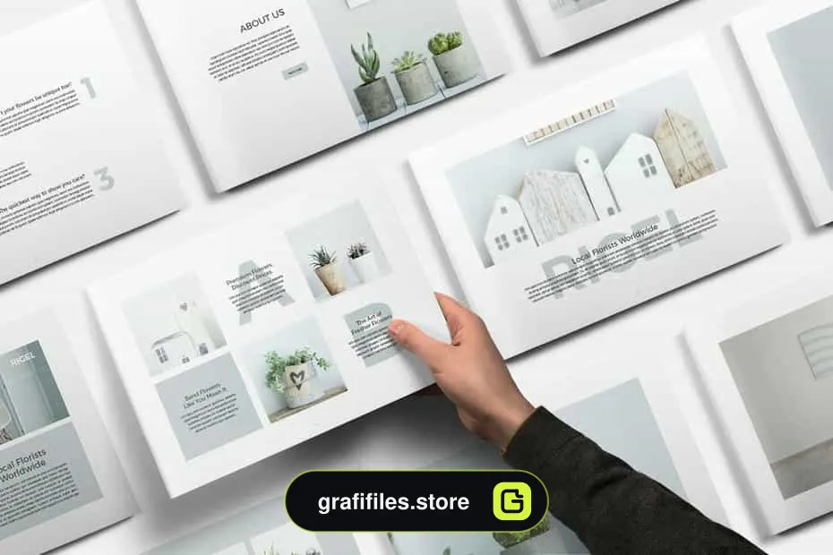 قالب ایندیزاین بروشور Rigel Brochure Template
