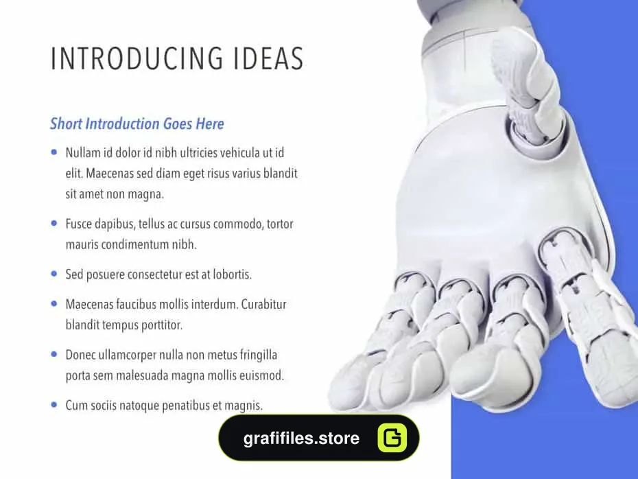 قالب پاورپوینت Robot Showcase PowerPoint Template