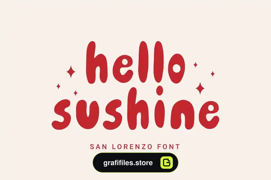 فونت انگلیسی San Lorenzo - Fat Display Font - 1