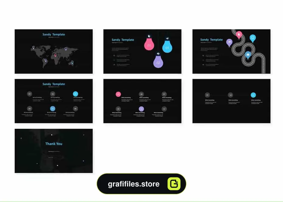 قالب پاورپوینت Sandy - Powerpoint Template