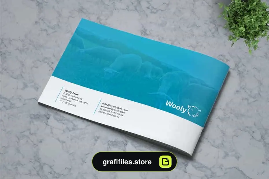 دانلود قالب ایندیزاین بروشور مزرعه گوسفند Sheep Farm Brochure A5 - 11 قالب ایندیزاین بروشور مزرعه گوسفند - 10